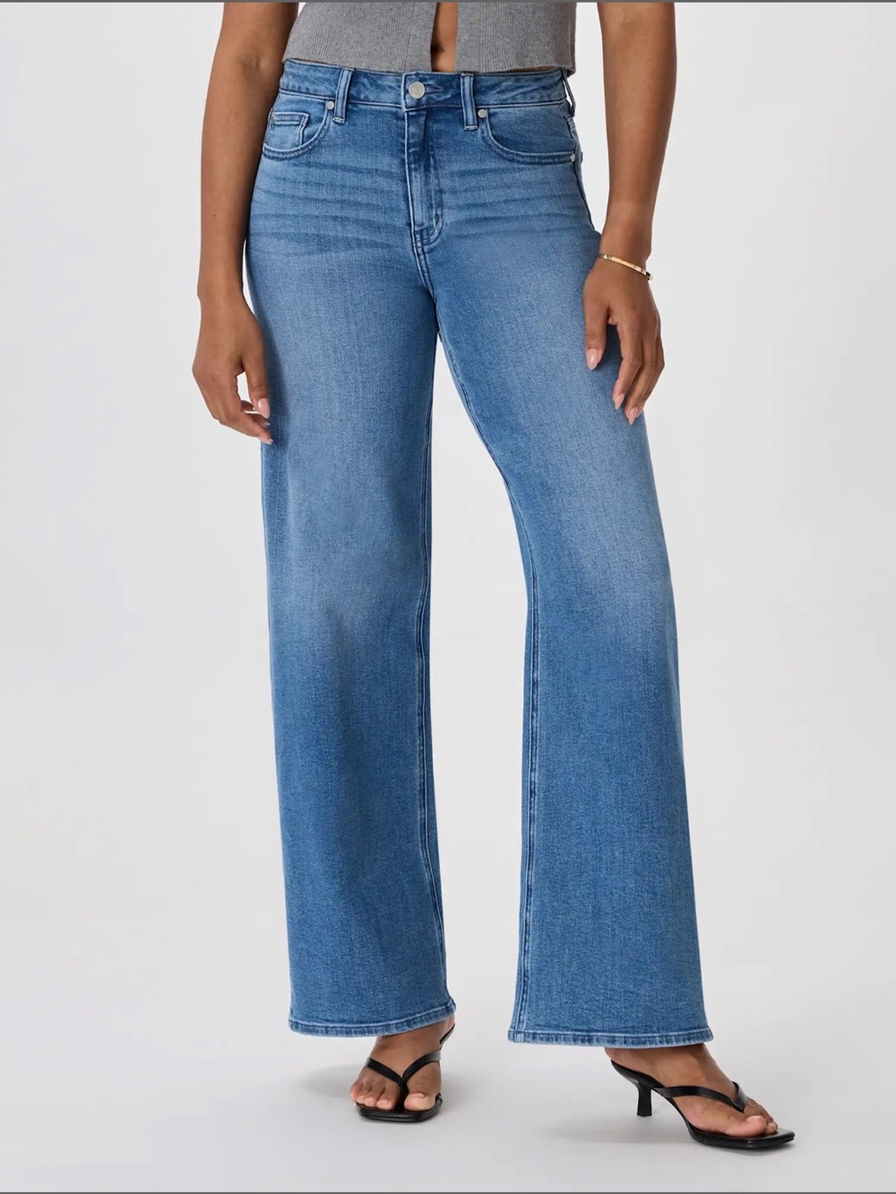 Quince Bella Stretch Wide Leg Blue Jeans. Seaside Blue. Women’s 26x32” inseam‎